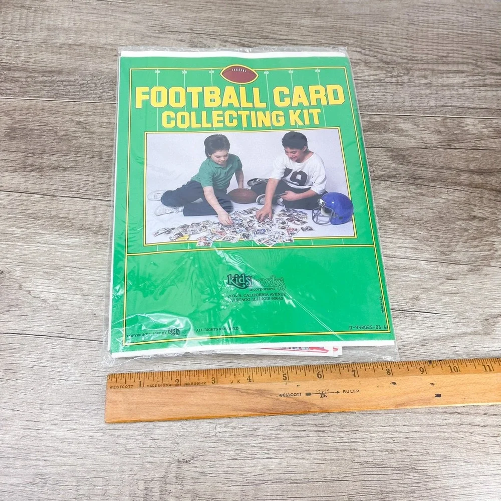 Rare 1987 Football Card Collecting Kit‎ w/ 20 Cards, Poster, Guide etc Open